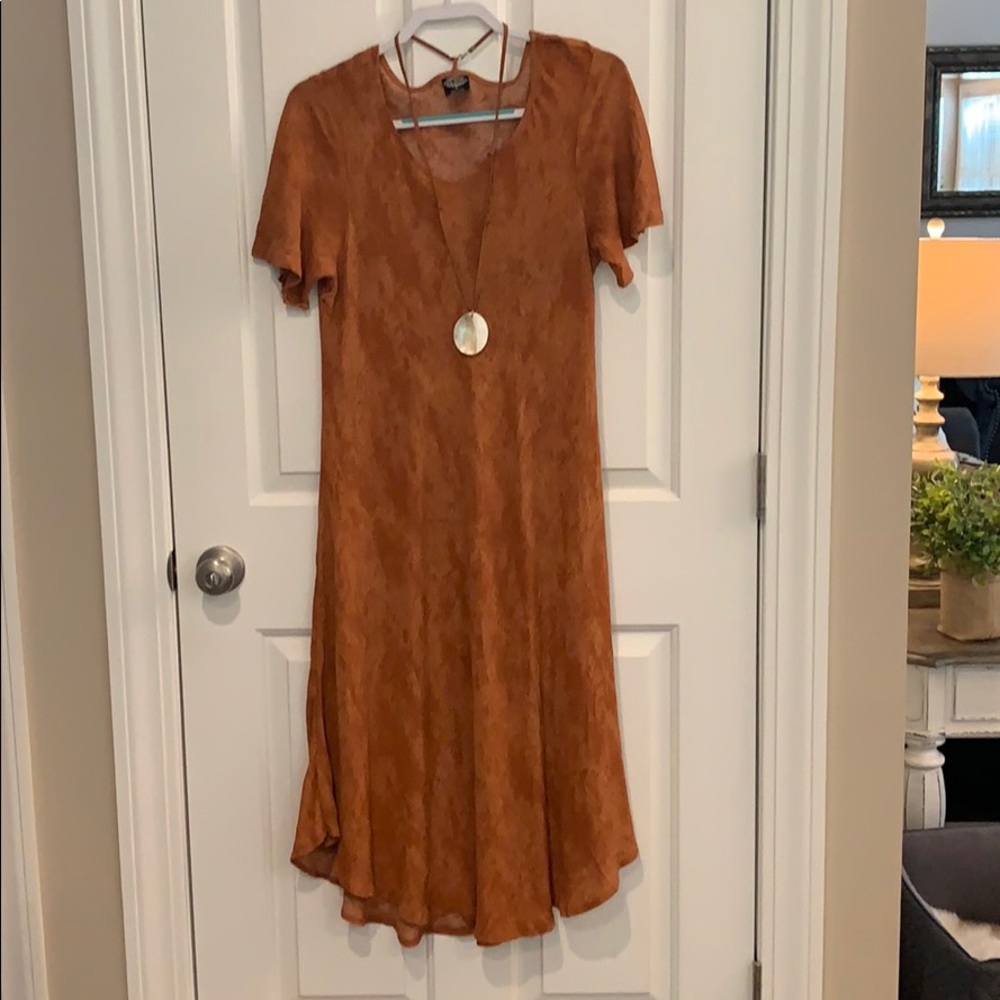 Dress with coordinating necklace